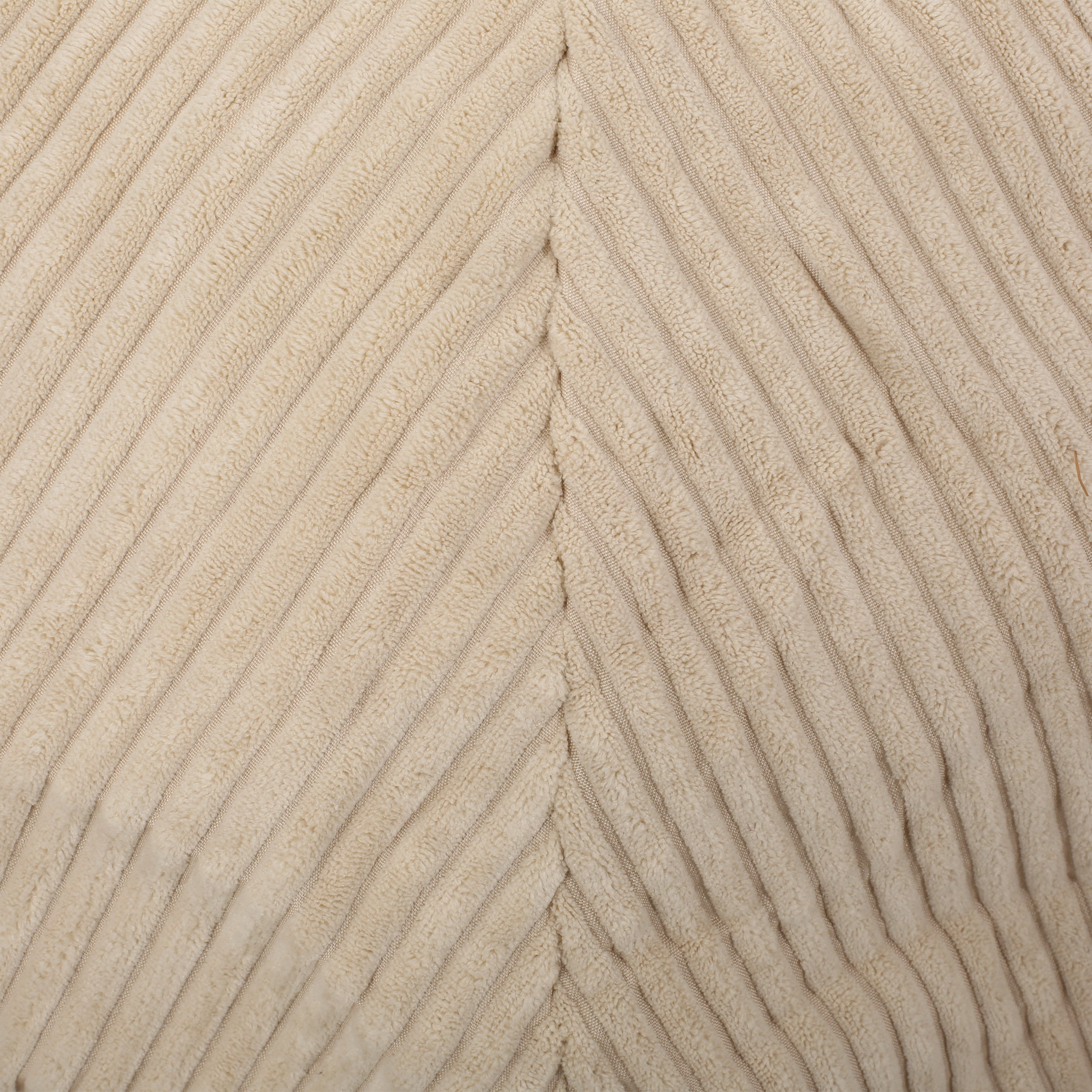 Modern Corduroy 3 Foot Beanbag - Ivory