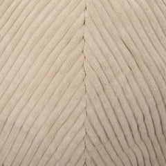 Modern Corduroy 3 Foot Beanbag - Ivory
