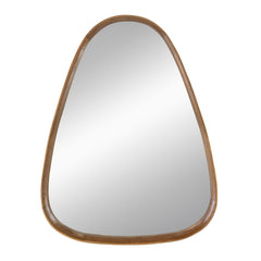 Irregular Mirror with Wood Frame 30"x38"