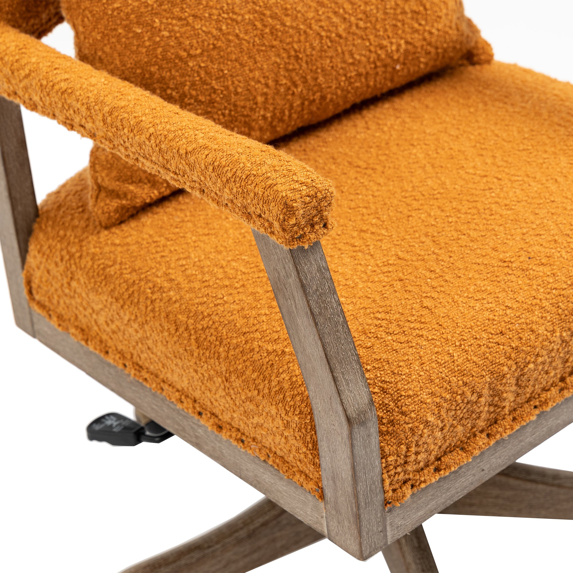 Chair Office Chair Adjustable Swivel Chair Fabric Seat Home Study Chair - Orange