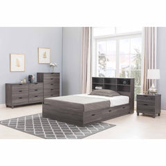 Classic Nightstand Distressed Grey