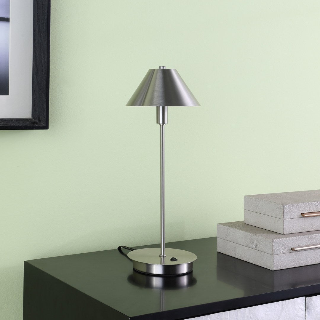 17.5" In Ryder Silver Nickel G-9 Led Table Lamp
