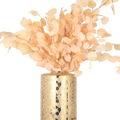 15"H Exquisite Gold Ginger Jar with Removable Lid