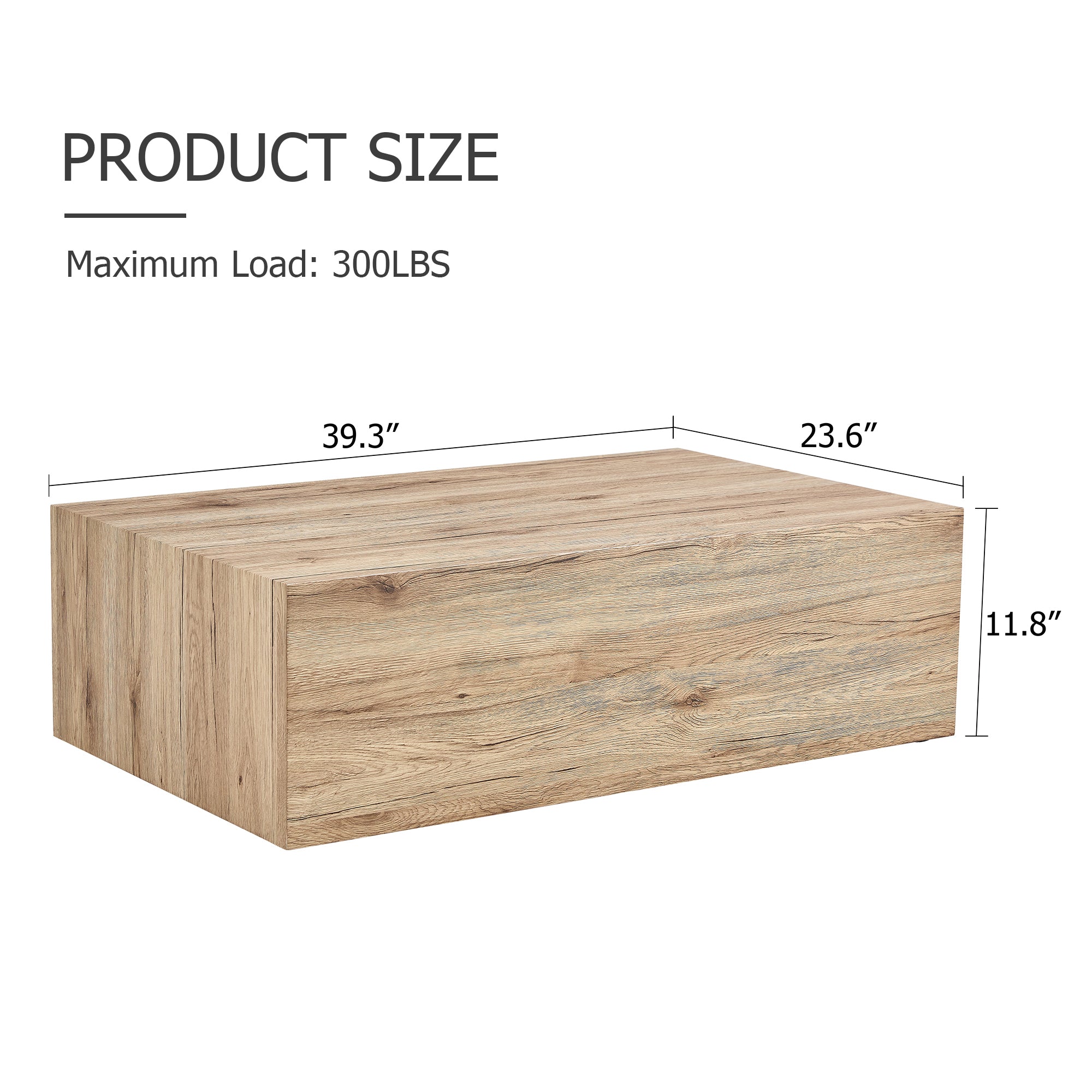 Design Coffee Table with Wood Texture Pattern