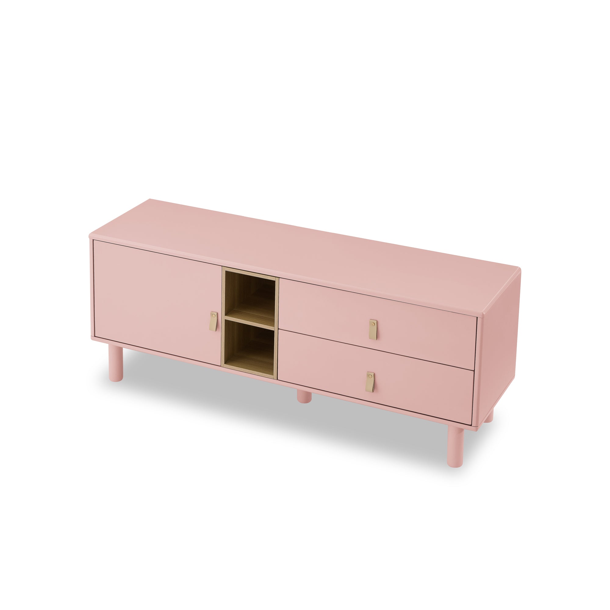 Drawer TV Home Cabinet with Door, Storage, multi-functional - Pink