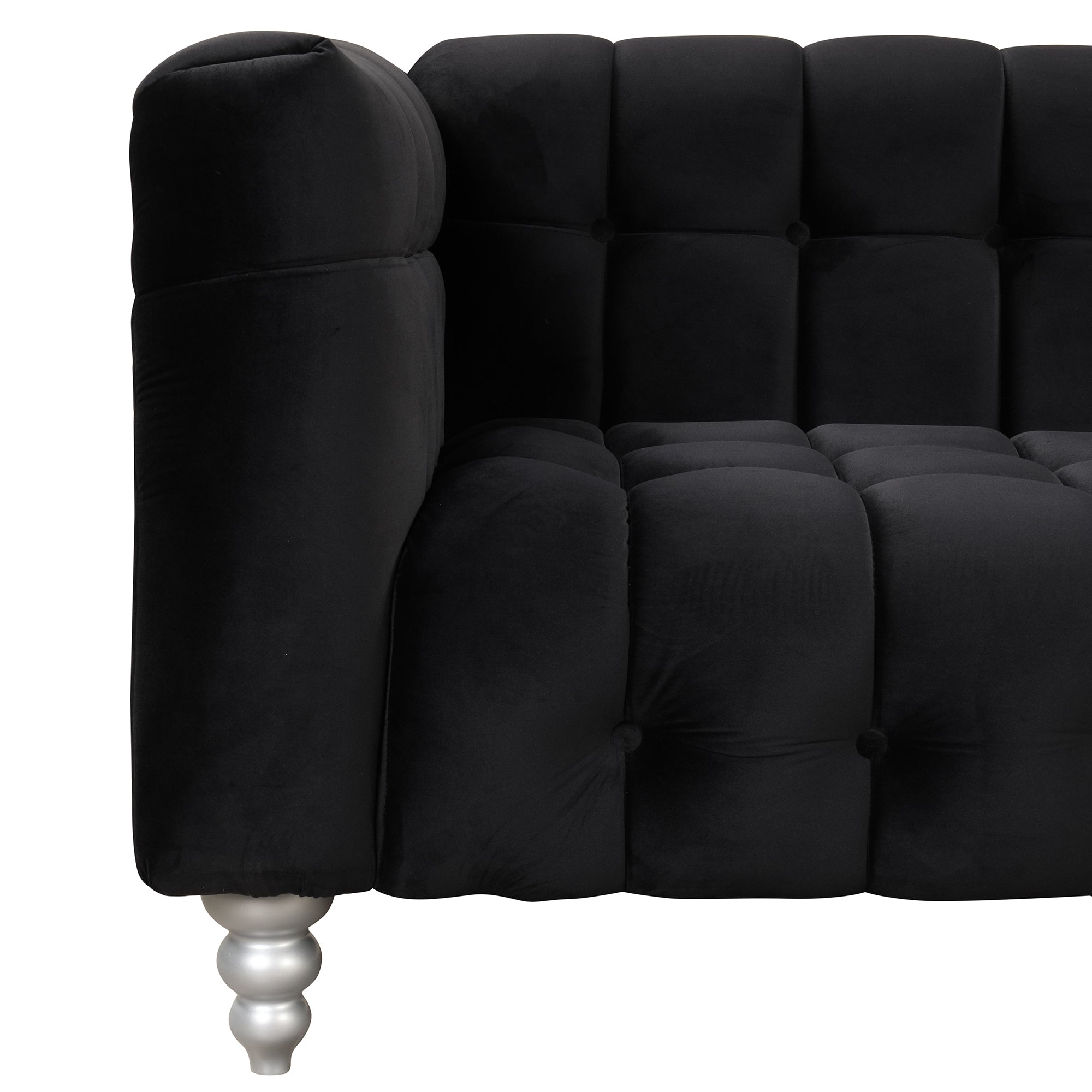 Modern 3-piece Sofa Set - Black