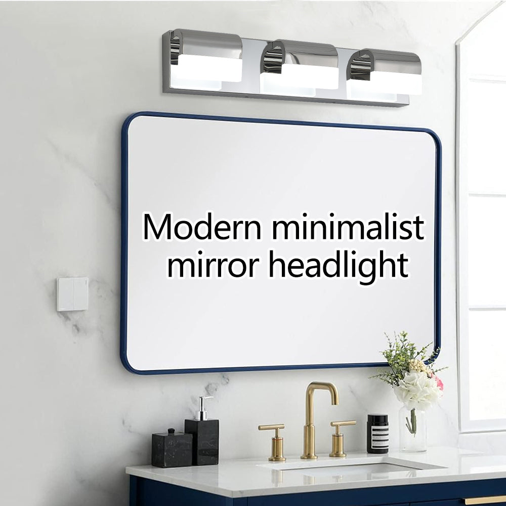 Bathroom Vanity Lighting 3-Light LED Vanity Lights Over Mirror Bath Wall Lighting - Chrome