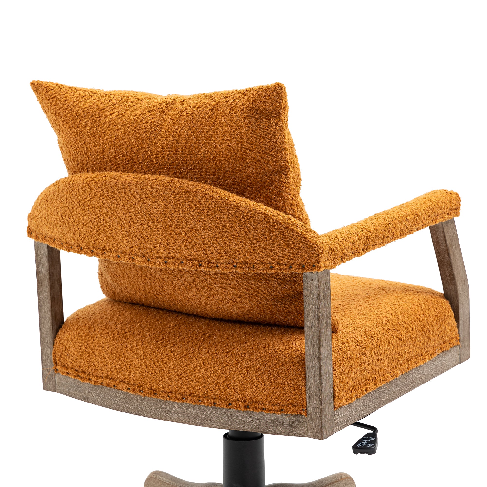 Chair Office Chair Adjustable Swivel Chair Fabric Seat Home Study Chair - Orange