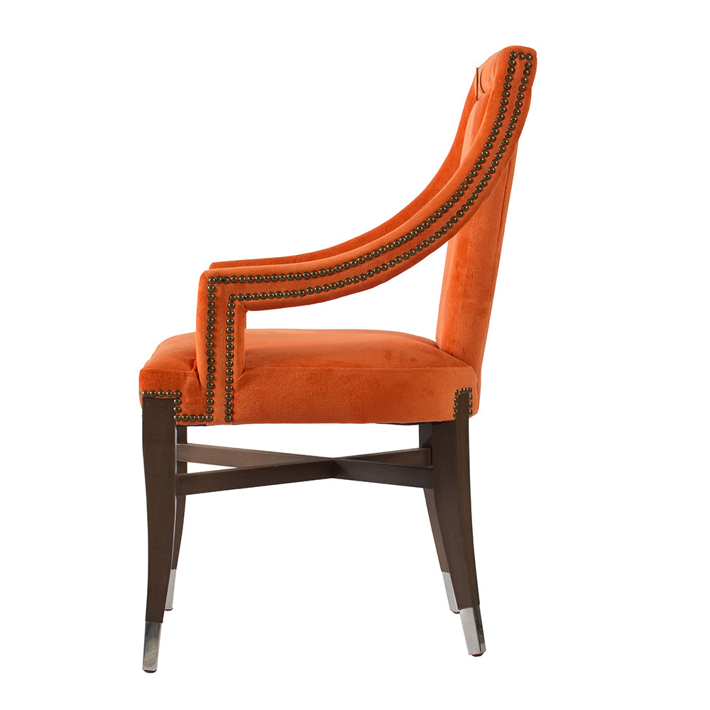 Modern Accent Chair Dining Chairs - Orange