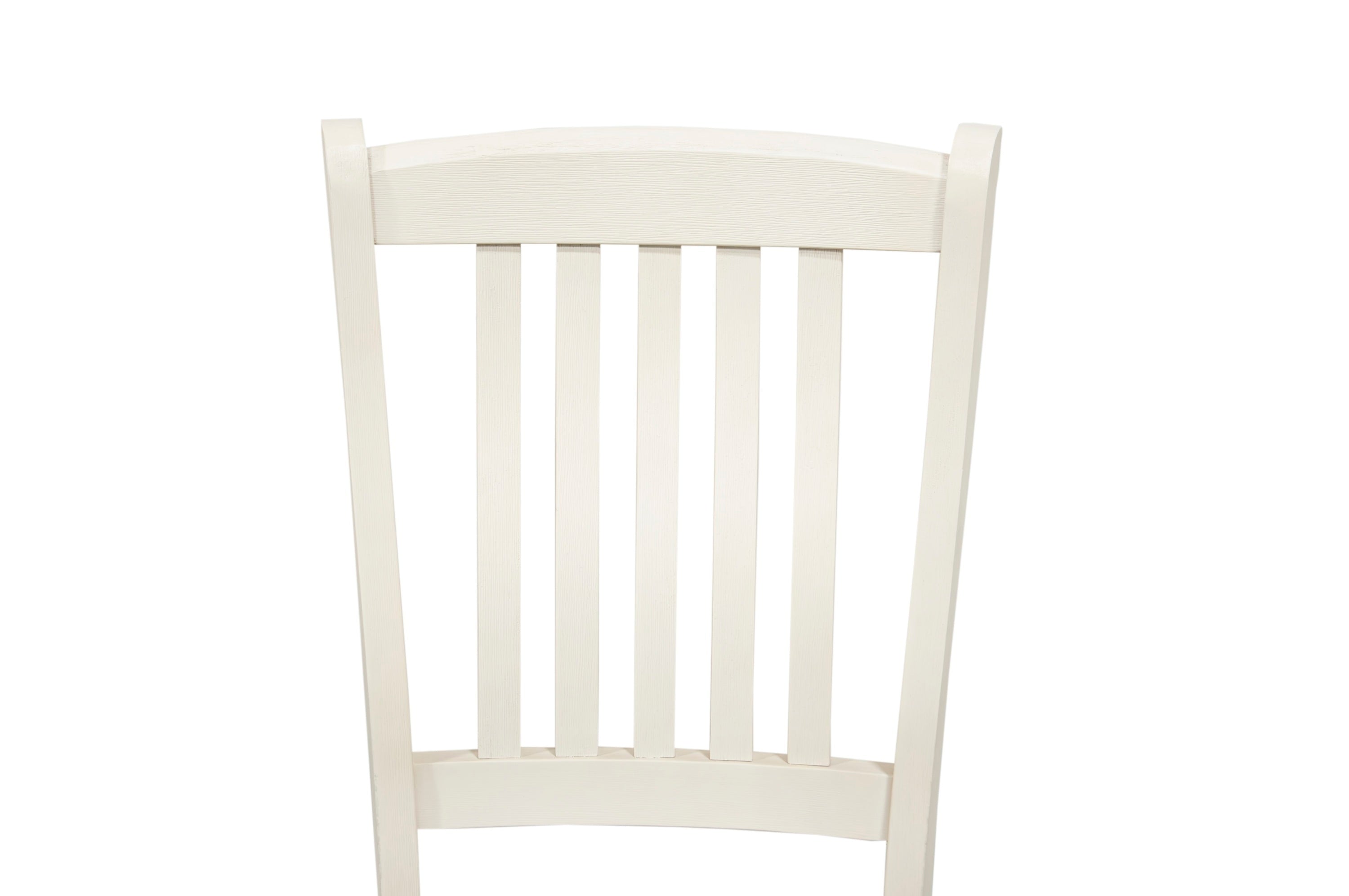 White Classic Dining Chairs Set Rubberwood Beige (Set of 2)