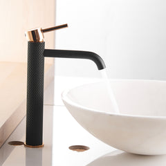 Black and Gold Faucet for Bathroom Sink