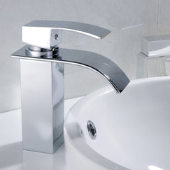 Contemporary Chrome Bathroom Faucet