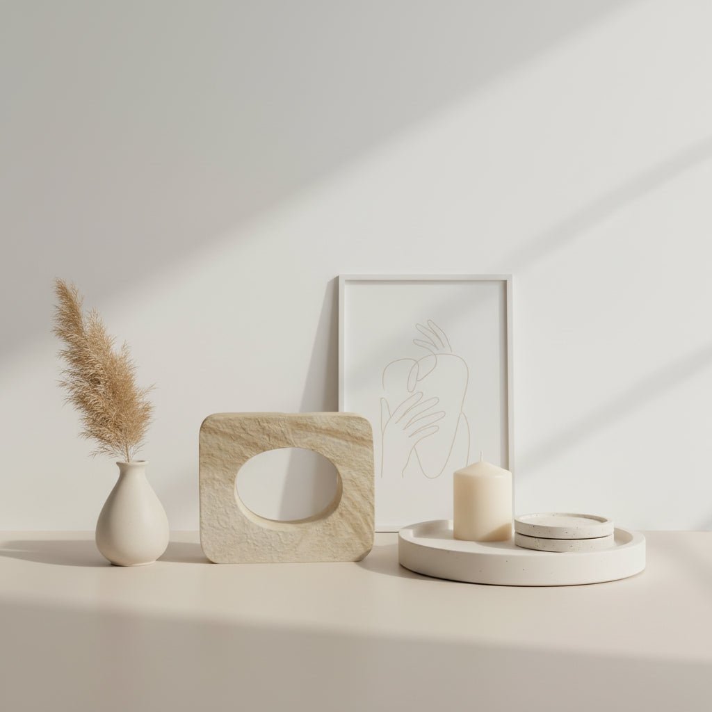 Minimalist Sculpture Art Piece Decorative Accent 5.5x6x3“