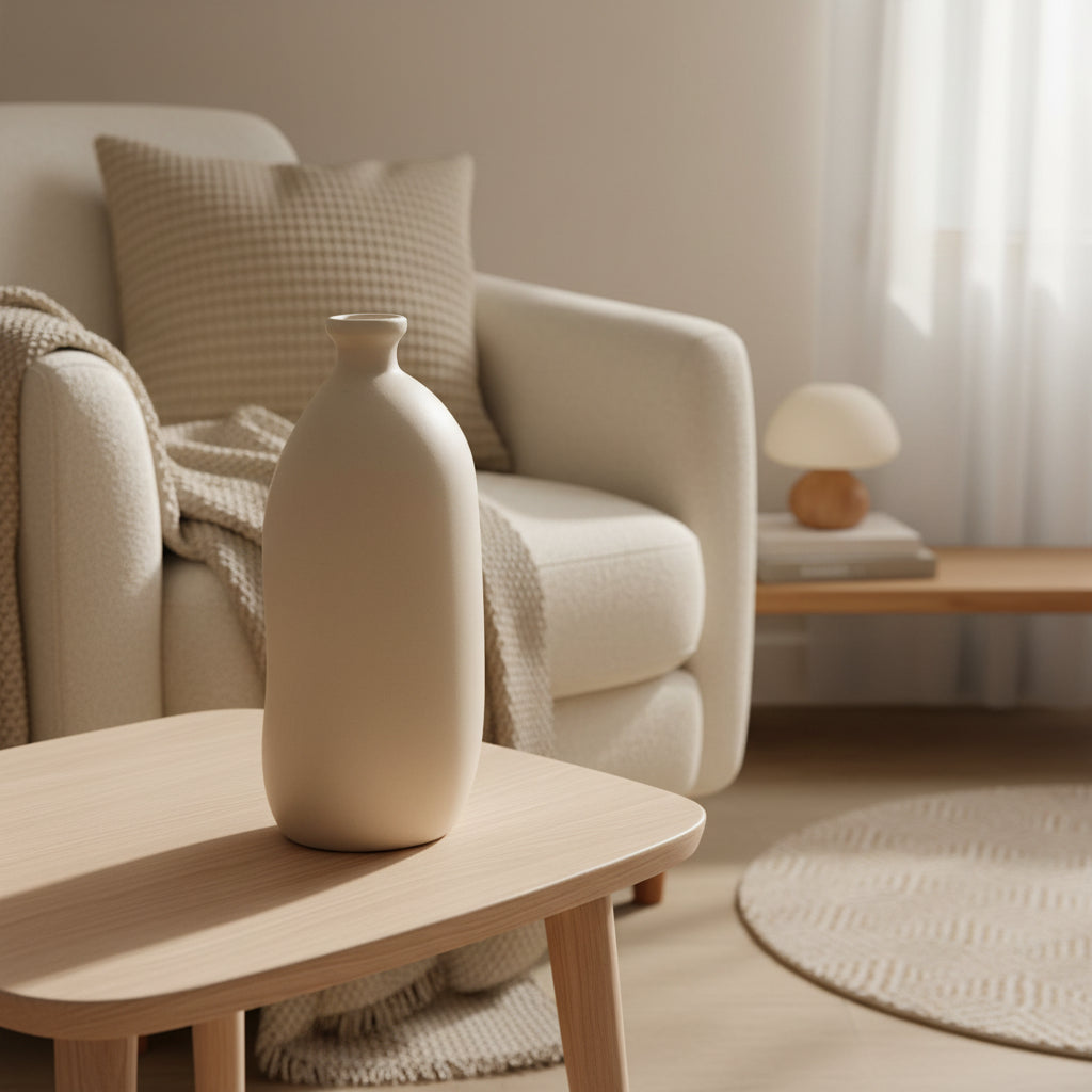 Contemporary Tan Matte 14"