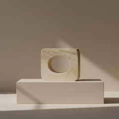 Minimalist Sculpture Art Piece Decorative Accent 5.5x6x3“
