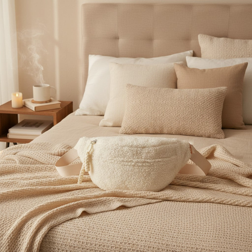 Cozy Sherpa Plush Crossbody Bag Large Capacity