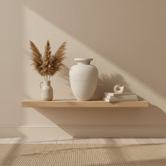 Minimalist Italian Style Midcentury Large Textured Vase with a Classical Unshaped Form 12" tall