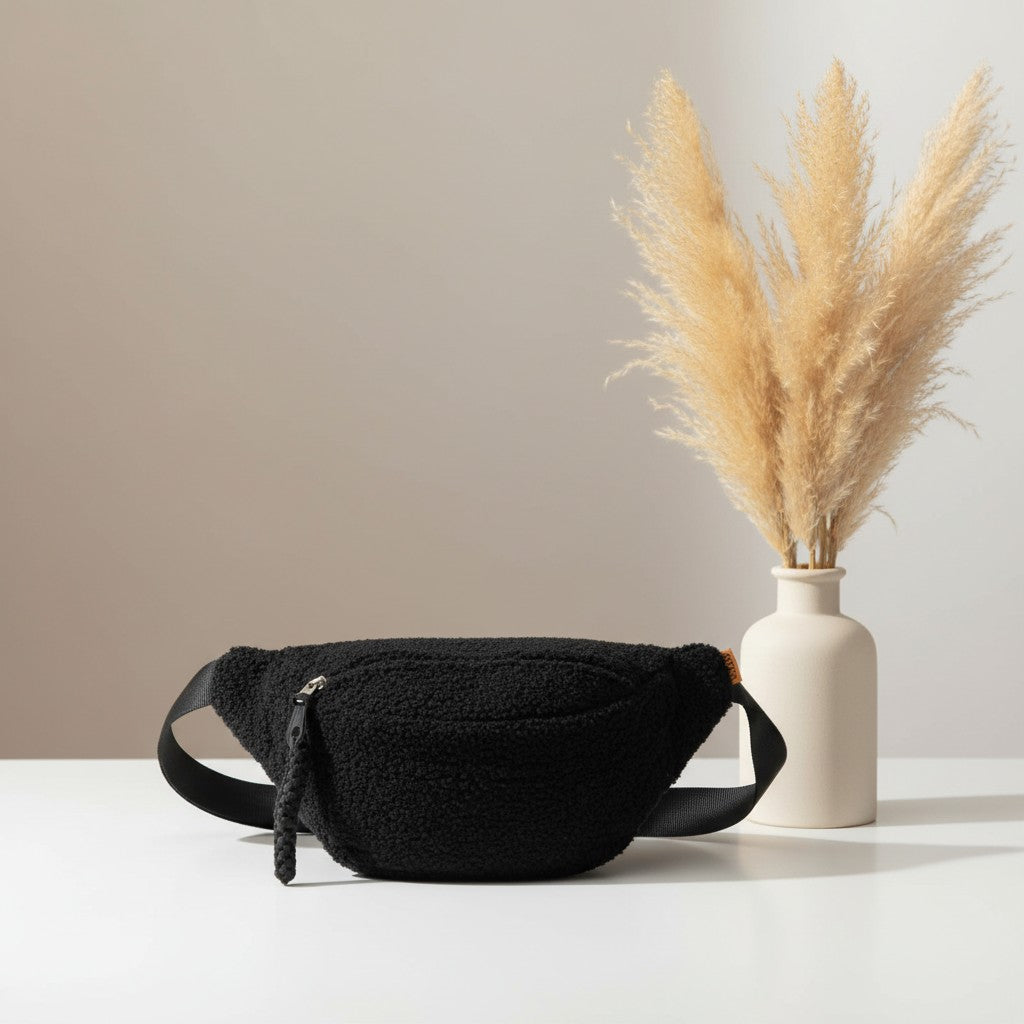 Cozy Sherpa Plush Crossbody Bag Large Capacity