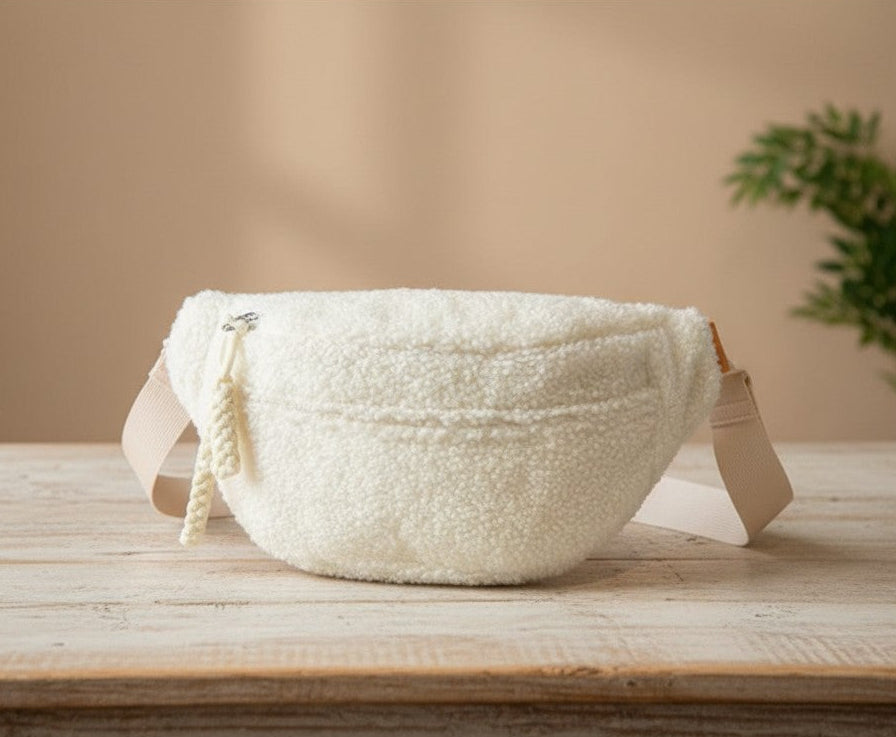Cozy Sherpa Plush Crossbody Bag Large Capacity