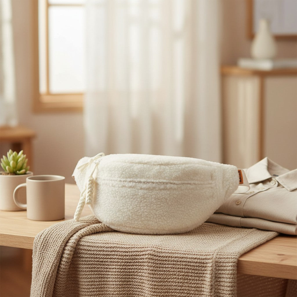 Cozy Sherpa Plush Crossbody Bag Large Capacity