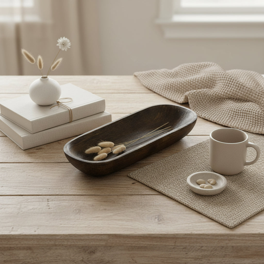 Rustic Wood Decorative Tray