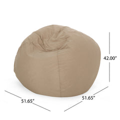 Indoor/Outdoor Water Resistant Fabric 4.5 Foot Round Bean Bag - Tuscany