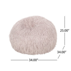Faux Fur 3 Ft. Bean Bag - Purple