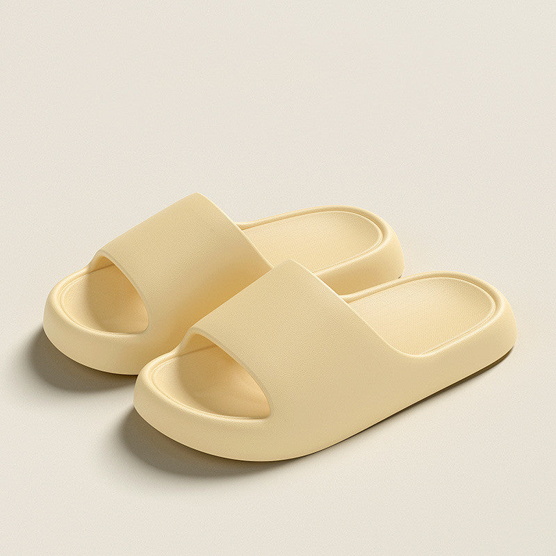 Solid Thick-soled Home Slippers Summer Non-slip Floor Bathroom Slipper For Women