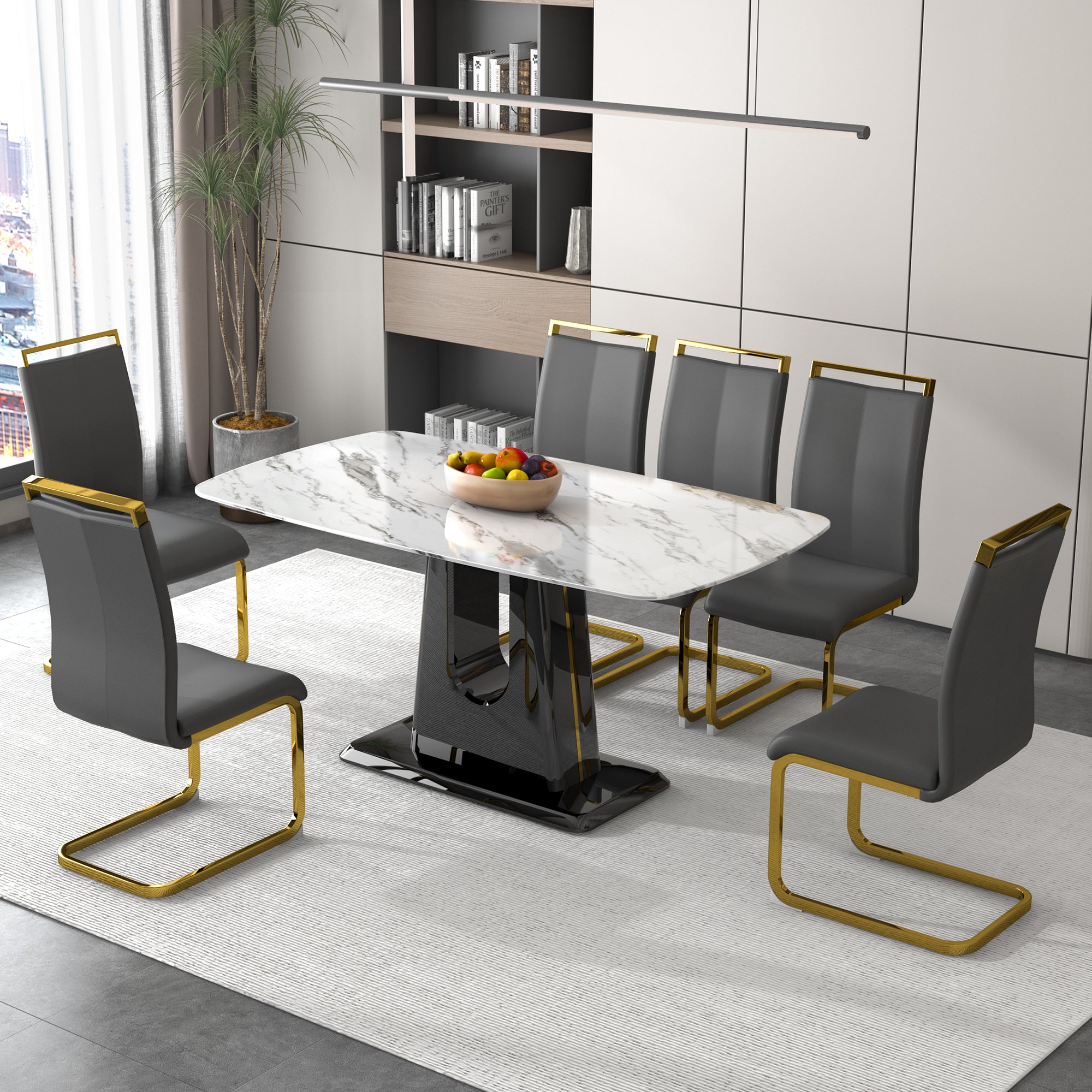 Modern and Luxurious Dining Table - White