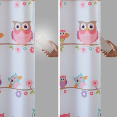 50x84" Owl Printed Blackout Curtain Panel - Multicolor