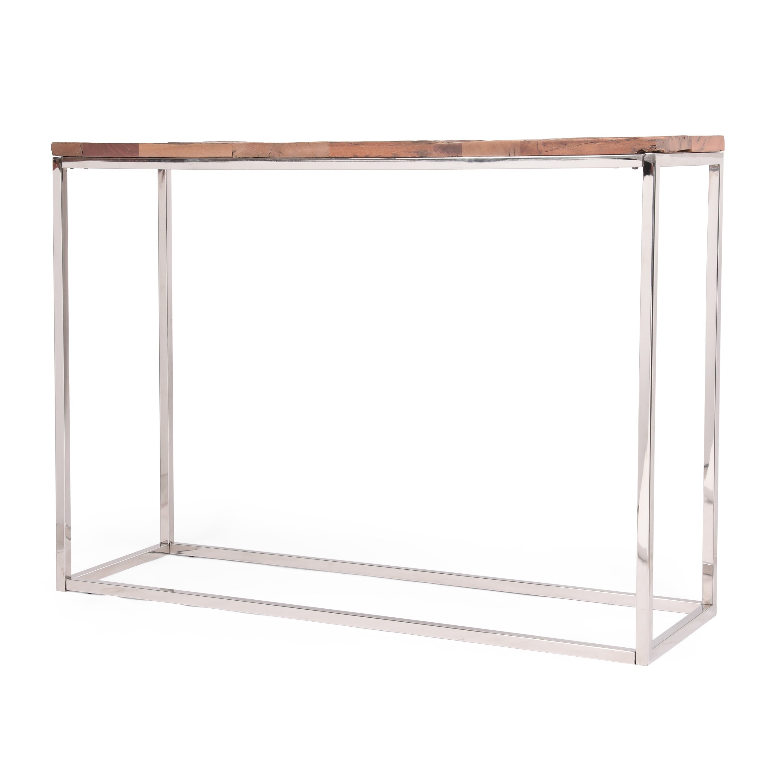 Natural Wood Color Handcrafted Console
