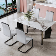 Modern Minimalist Dining Table - White