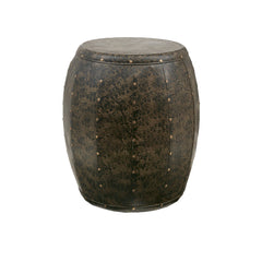 Metal Accent Drum Table - Brown
