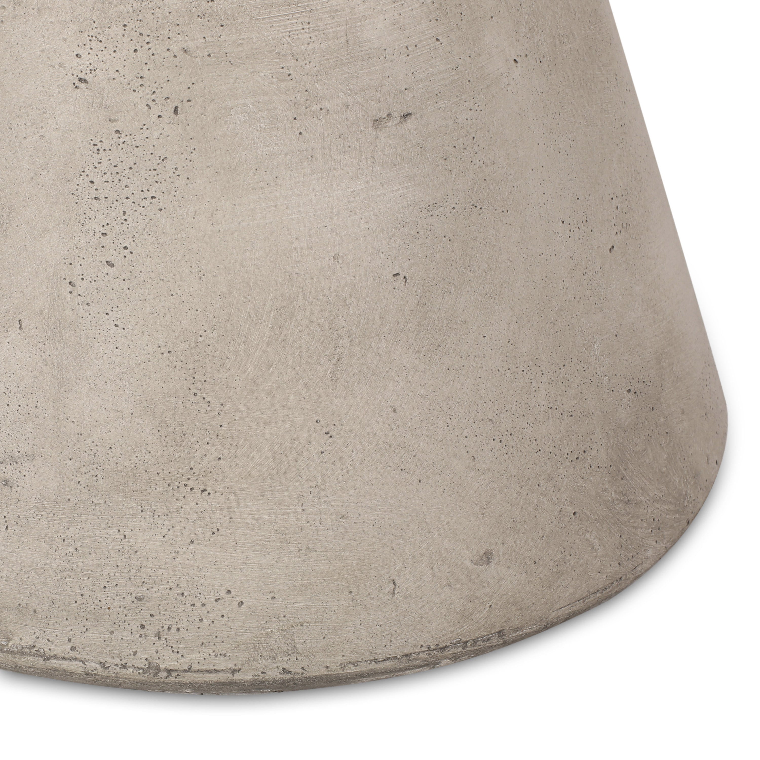 Modern Hourglass Side Table - Light Grey