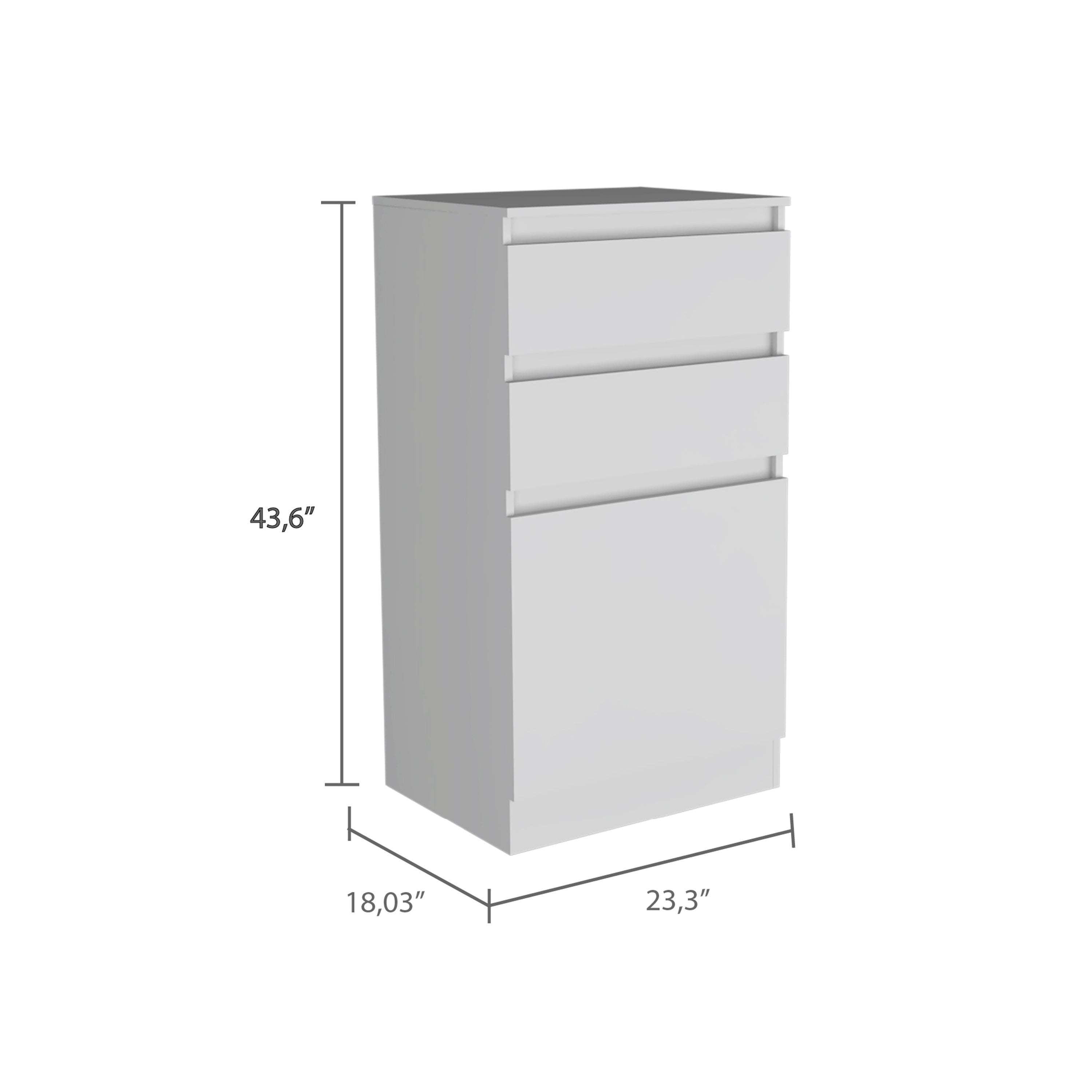 Cambridge Three Drawers Dresser Wengue - Wood