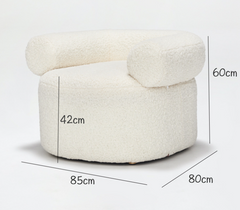 MAICOSY Living Room Barrel Chairs Accent Leisure Armchair Bedroom Tub Chair