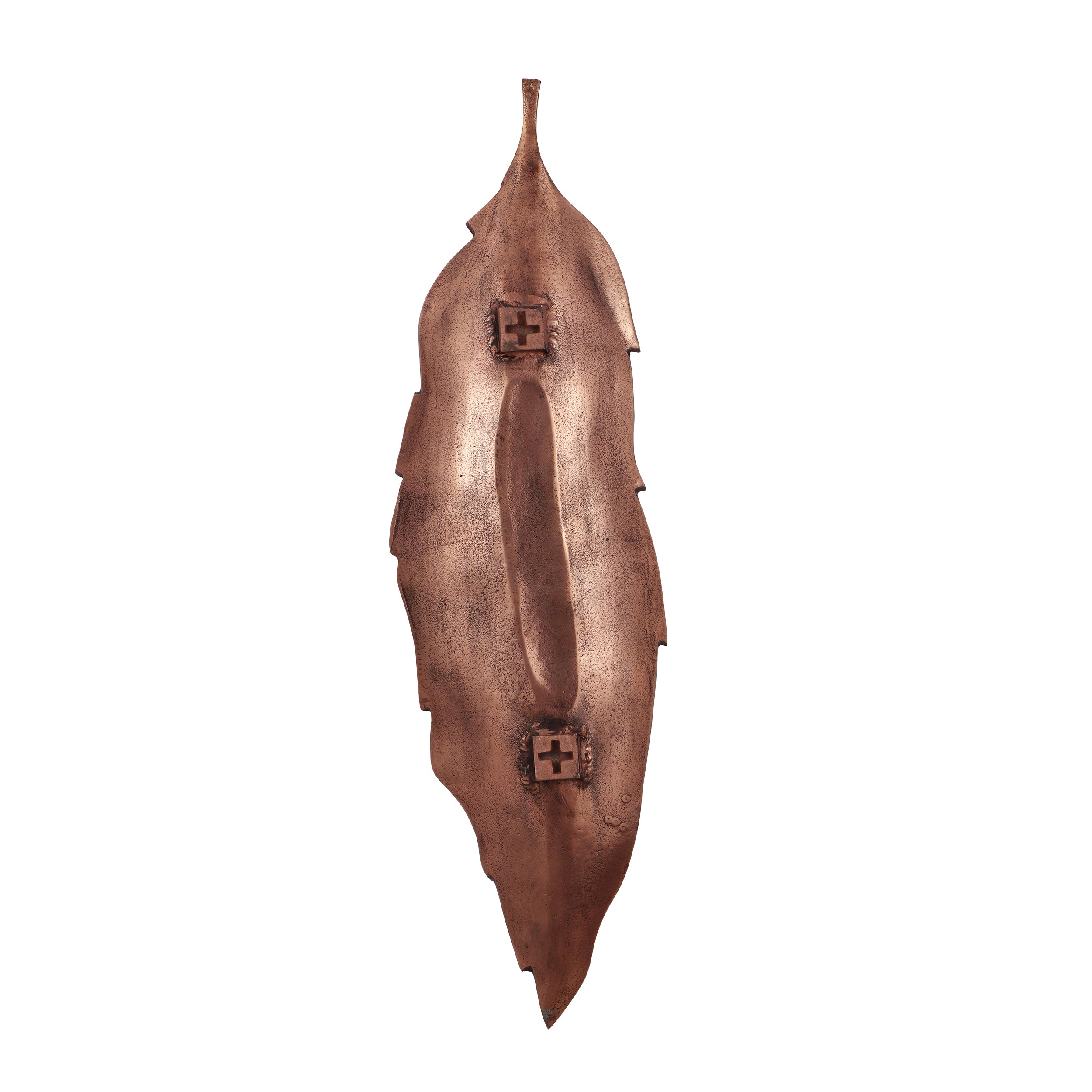 Handcrafted Leaf Wall Decor - Copper