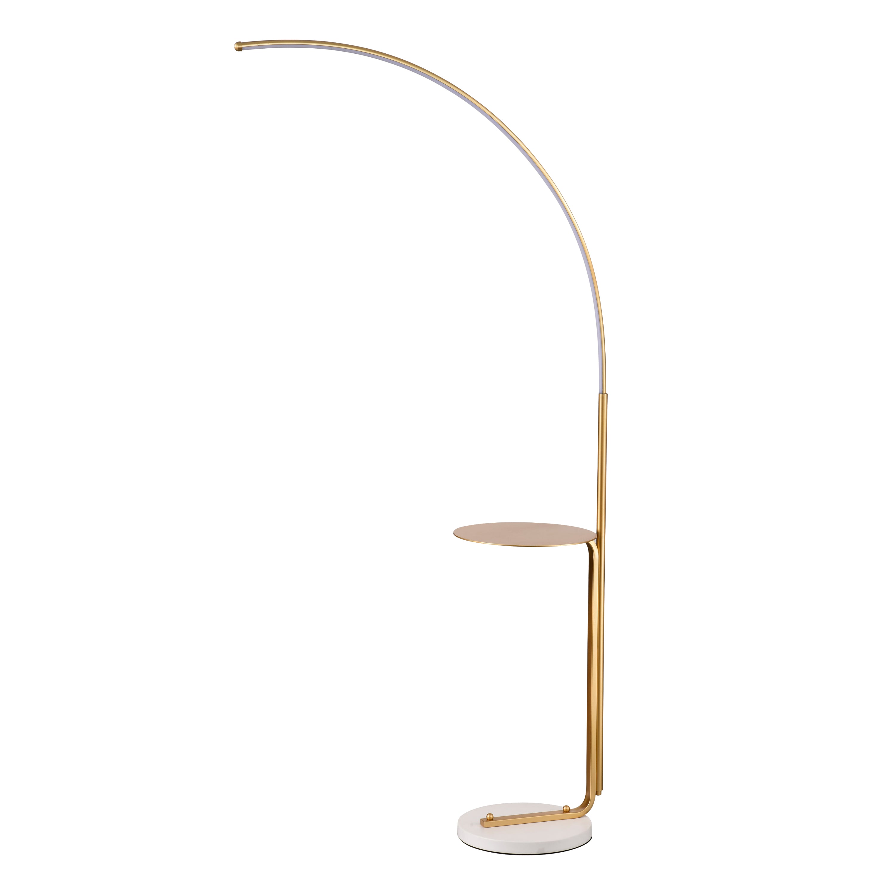 12W LED Industrial Floor Lamp Reading- Gold