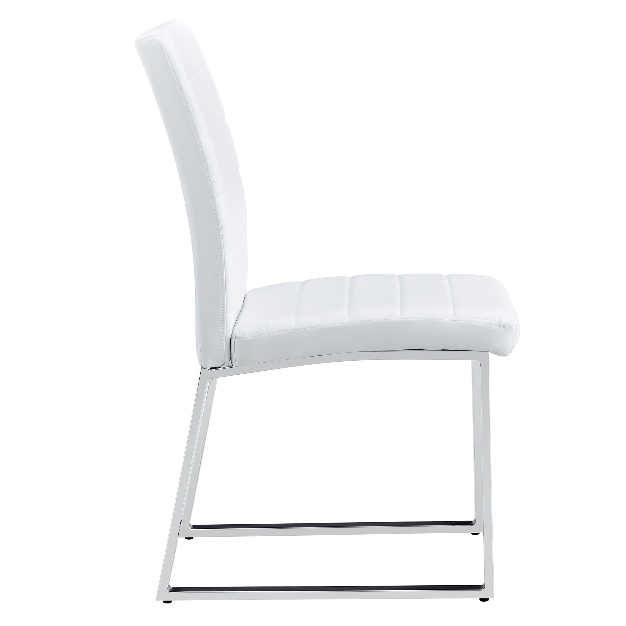 Dining Table Chairs Set for 4, Rectangular Dining Room Table Set, Faux Marble Modern Dining Table & Leather Chairs for Kitchen Dining Room, White