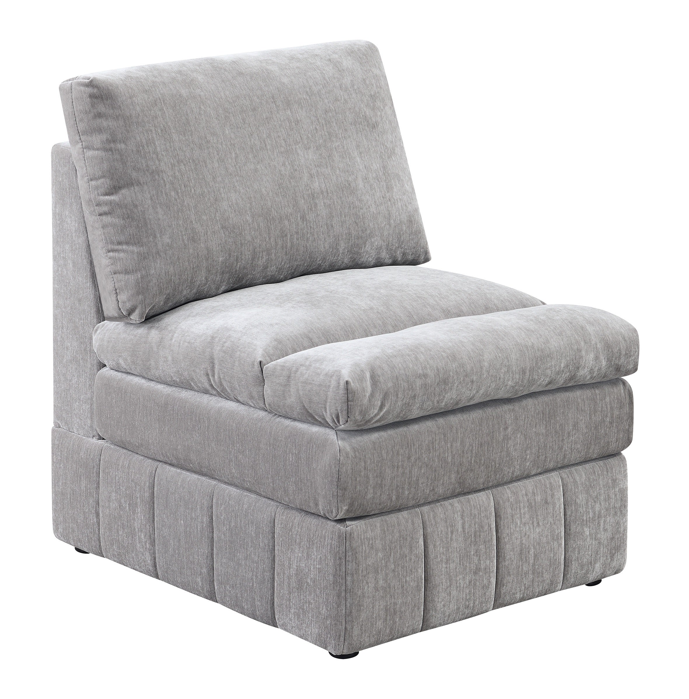 Contemporary 6pc Set Modular Sectional Set - Grey