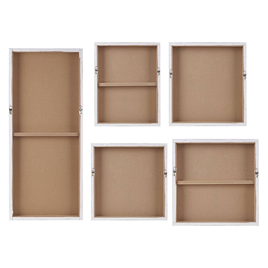 Natural Essence Hand Embellished Abstract 5-piece Gallery Canvas Wall Art Set