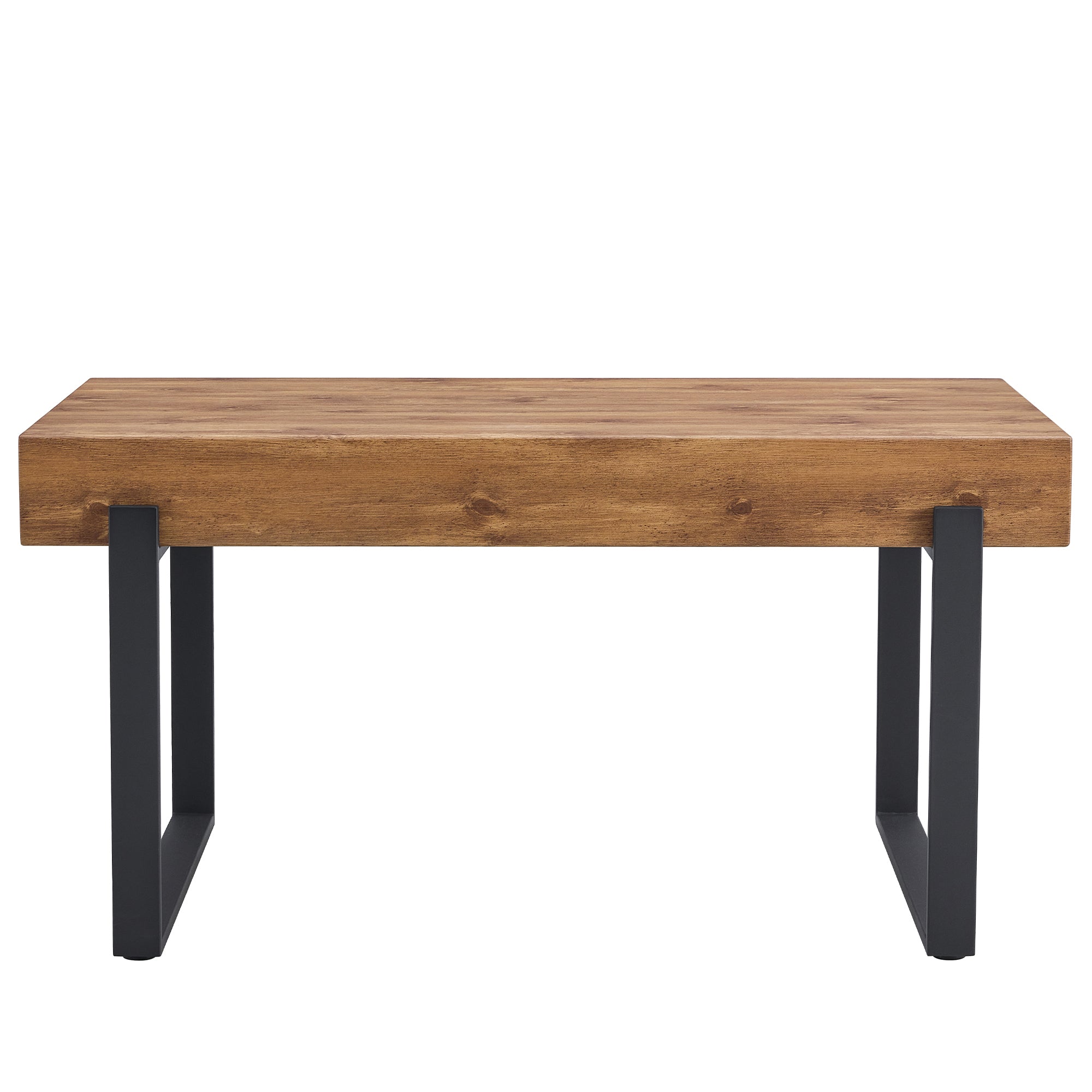 3-Piece Dining Table Set for 4 People, 59" Kitchen Table Set with 2 Bench, Dining Room Table with Heavy-Duty Frame, Easy Assembly - Natural Wood Wash
