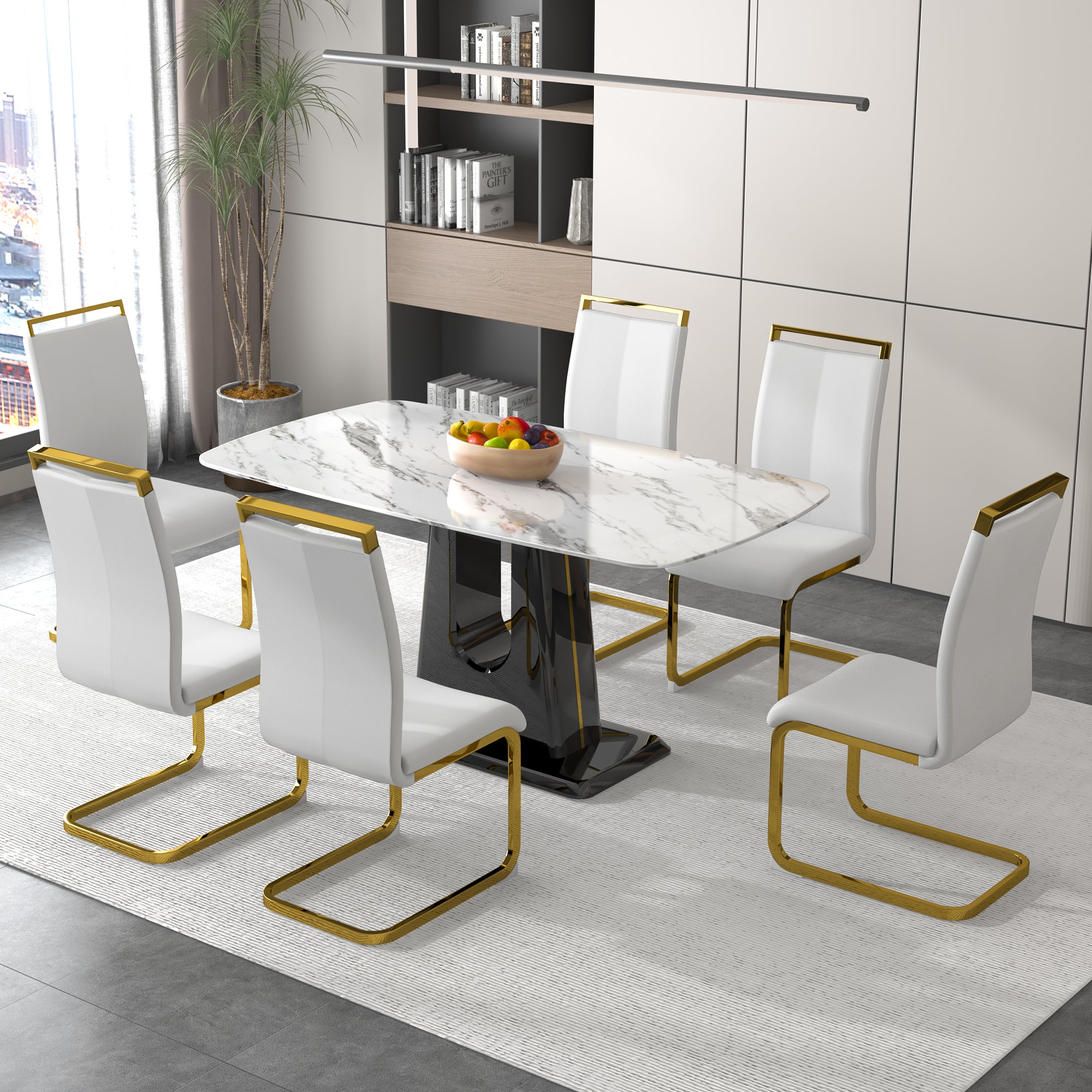 Modern and Luxurious Dining Table - White