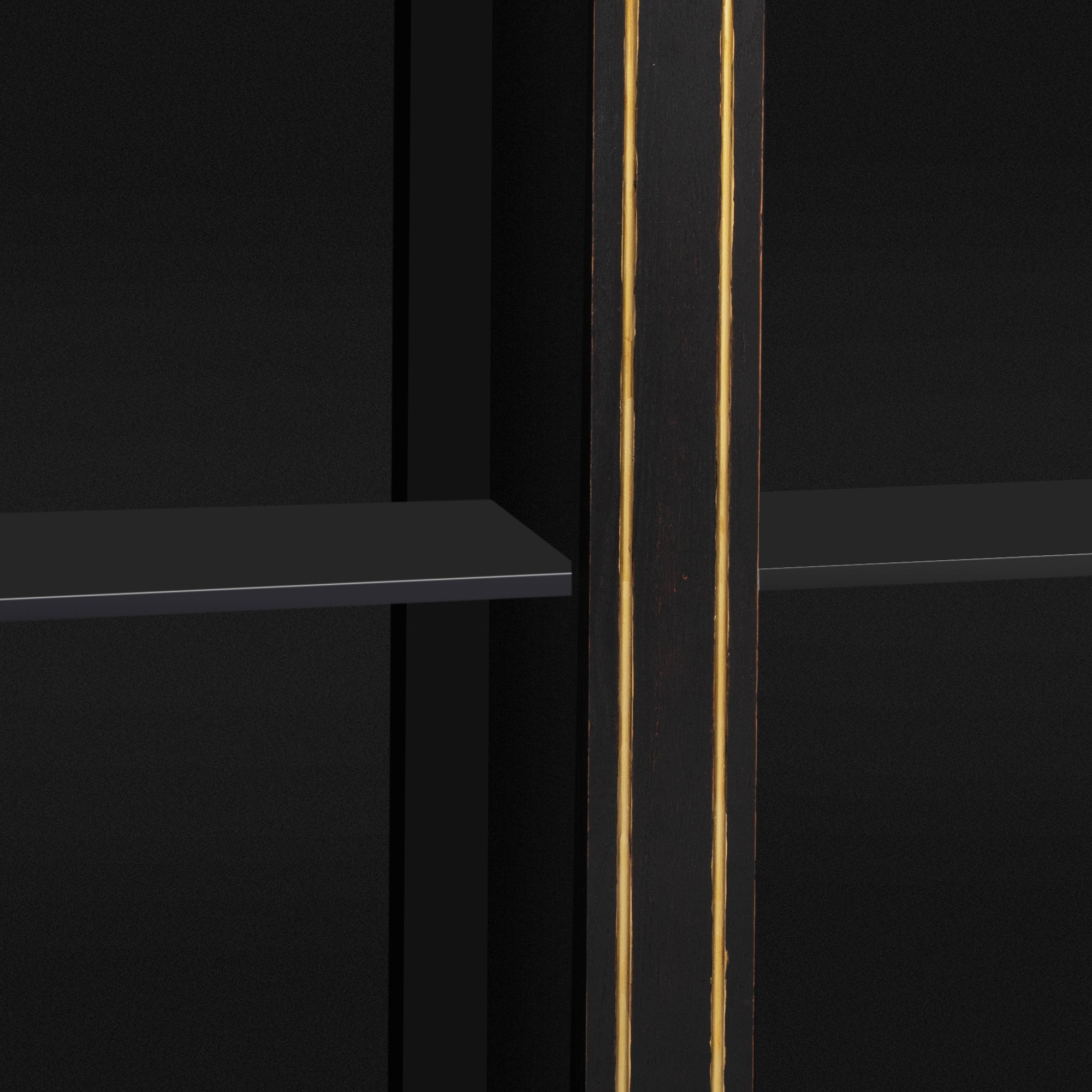 Accent Storage Cabinet with 2 Doors, Pure Hand Drawn, Solid Wood Legs