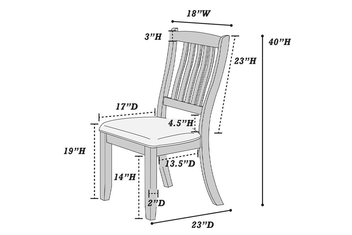 White Classic Dining Chairs Set Rubberwood Beige (Set of 2)
