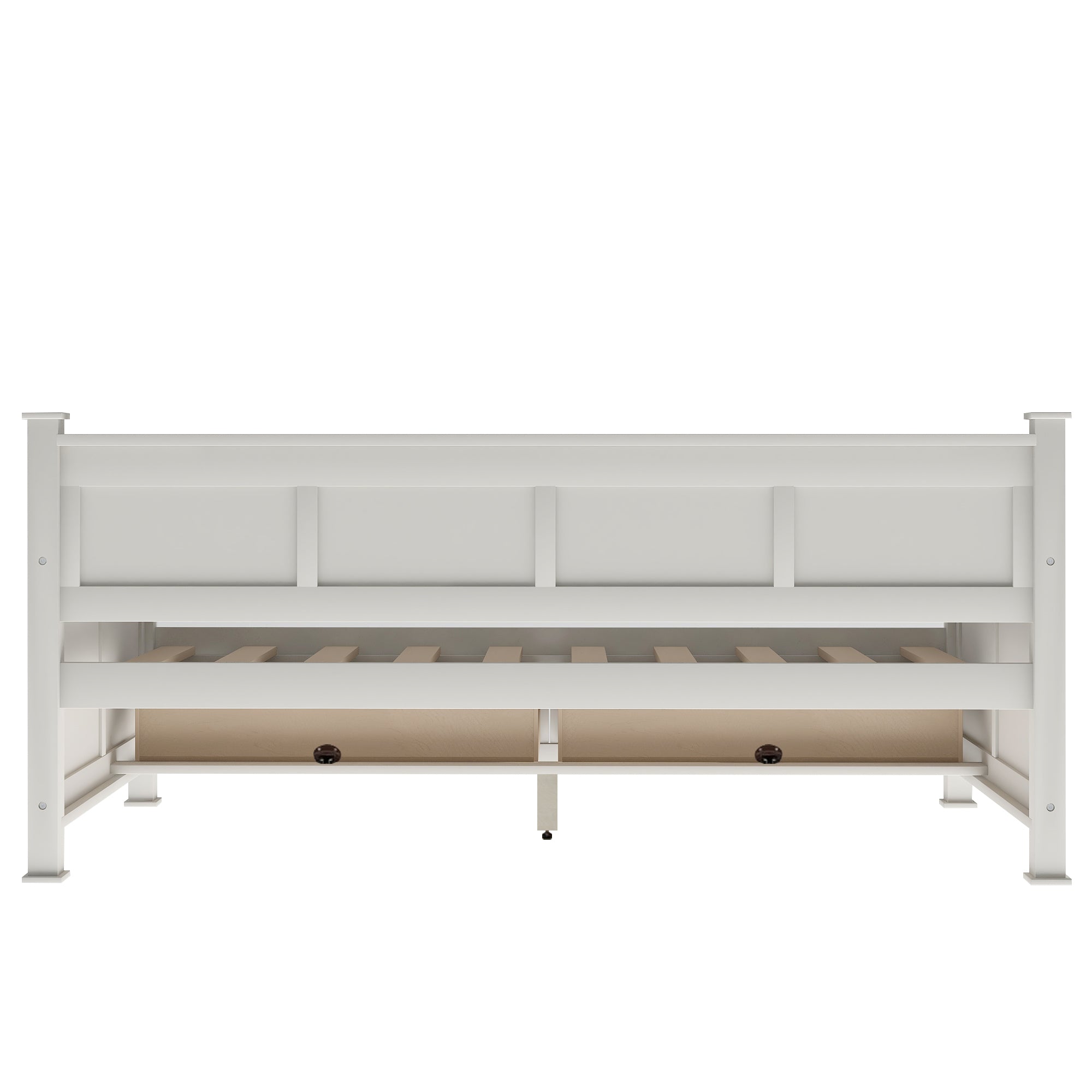 Twin Size Wooden Modern and Rustic Casual Style Daybed - Cream White