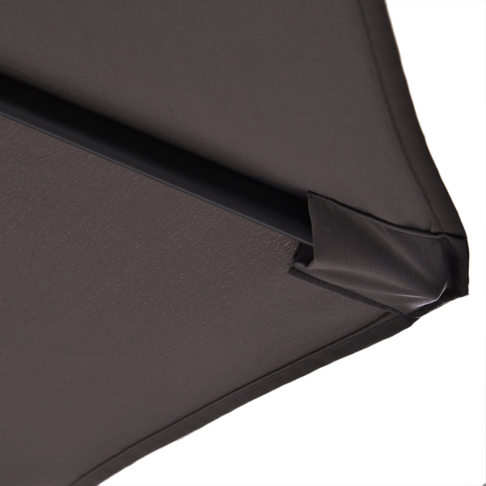 14ft Patio Umbrella Double-Sided Outdoor Market Extra Large Umbrella with Crank, Cross Base for Deck, Lawn, Backyard and Pool - Grey