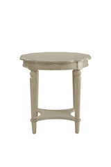 French Style End Table in Antique White