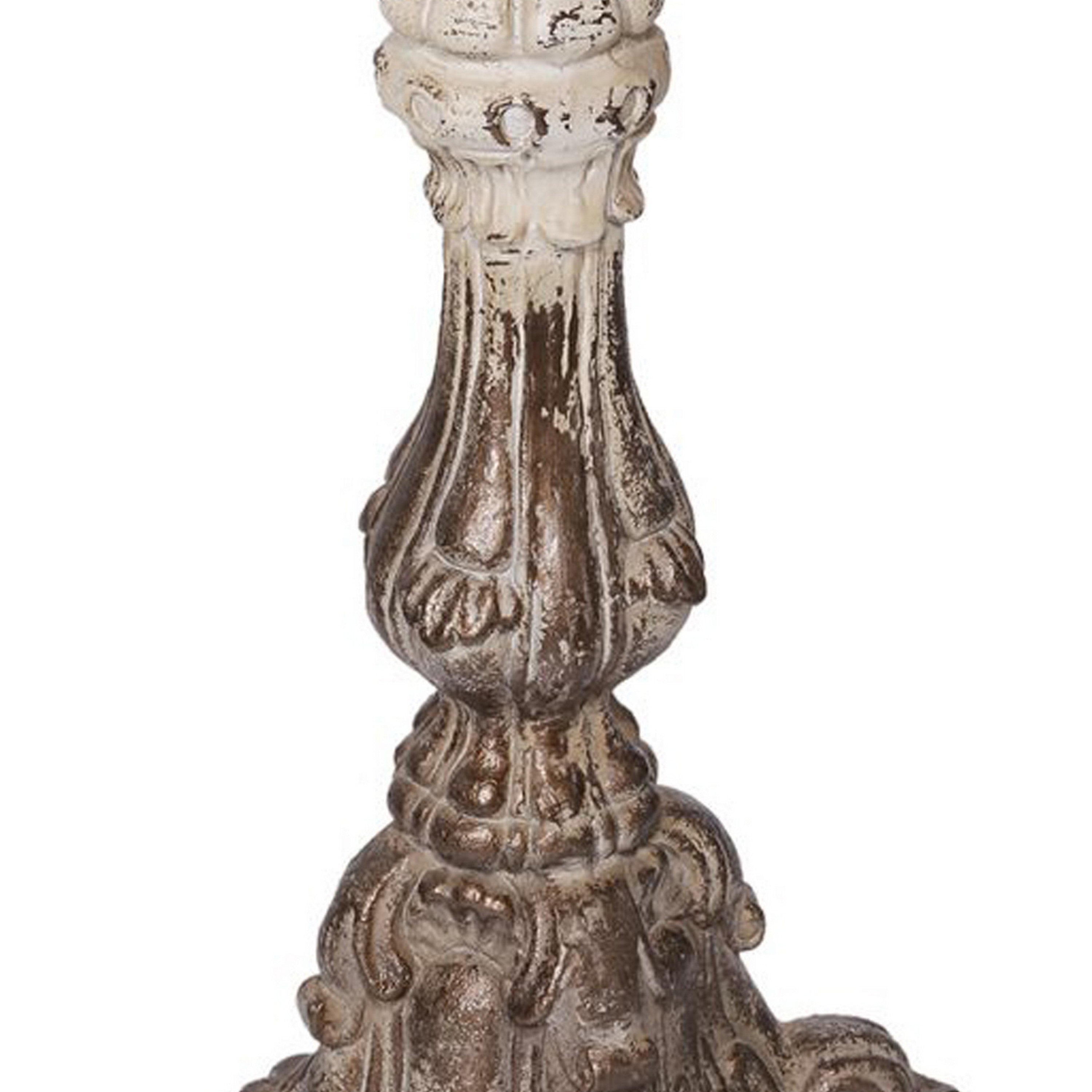 Magnesia Candle Holder - Rustic Brown