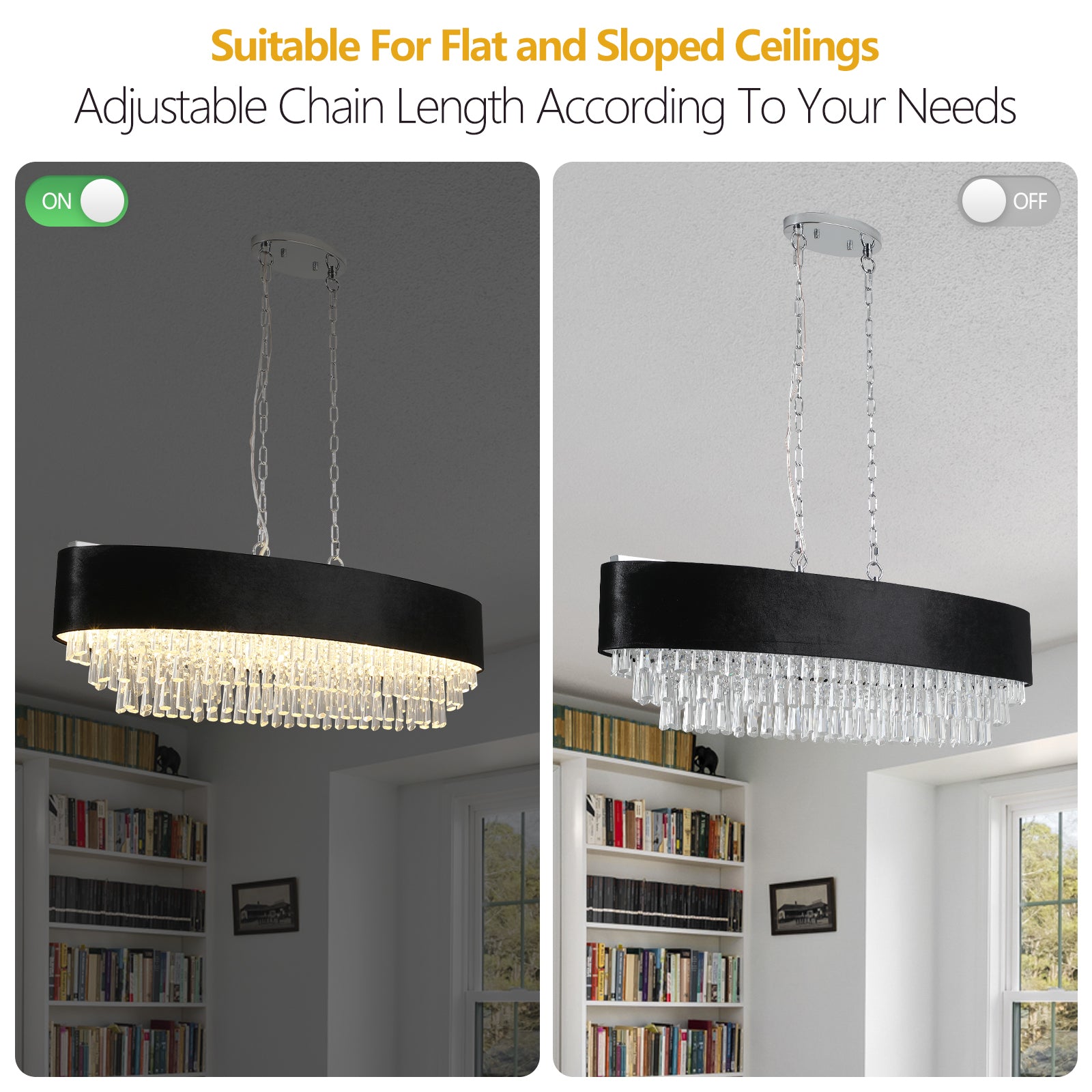 Modern Transparent Crystal Chandelier